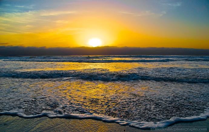 Sunset from Solana Beach, California